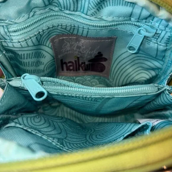 Haiku Green Mini Convertible Crossbody Shoulder Bag Purse Embroidered - Picture 8 of 9